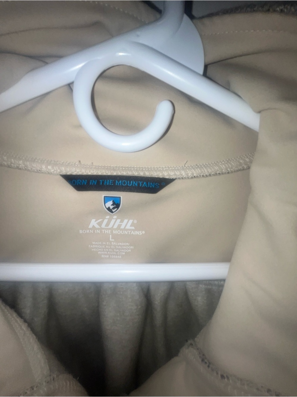 Kuhl Savina Sweater Fleece Jacket Button Front Beige - Picture 5 of 5